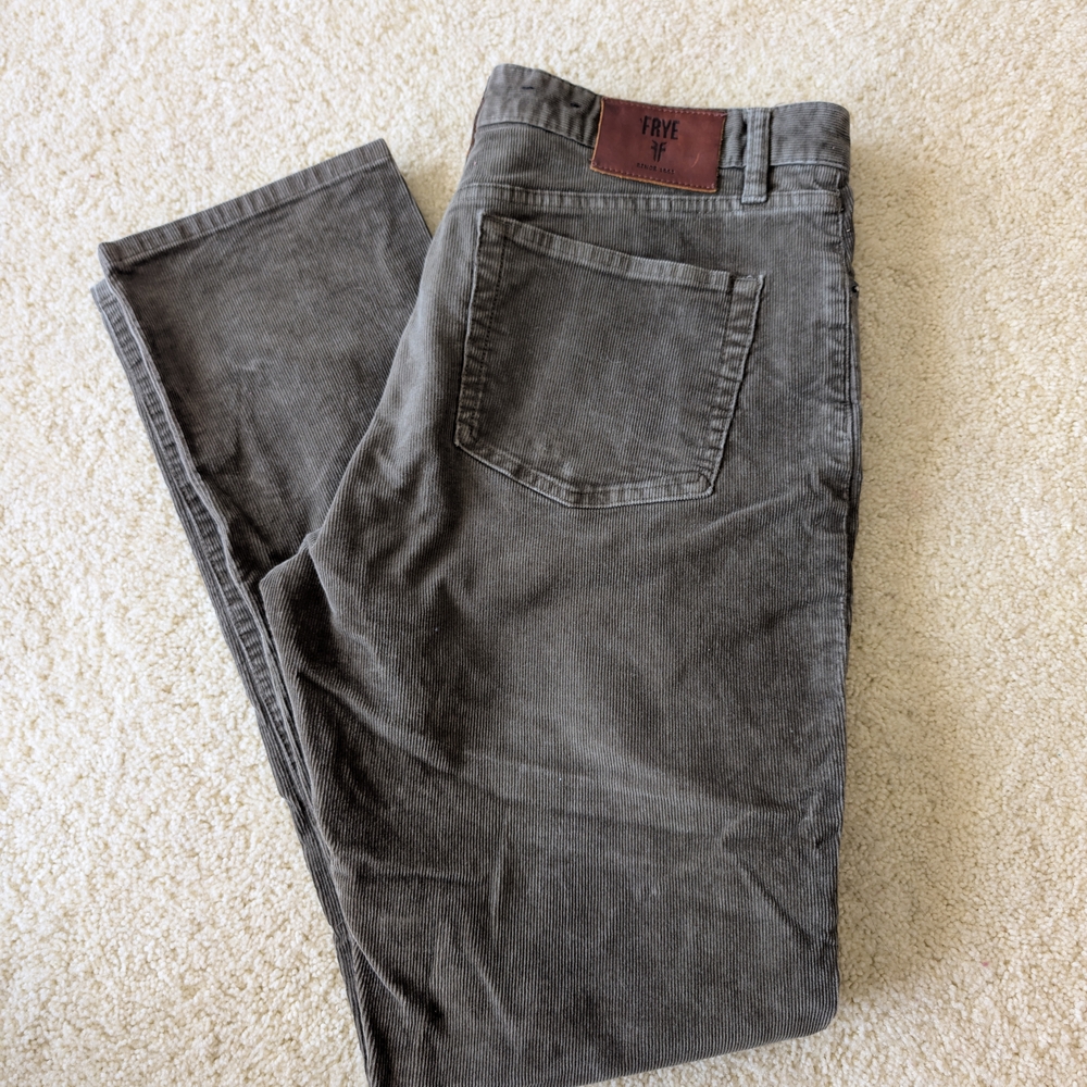 Frye Men's Gray Corduroy Pants